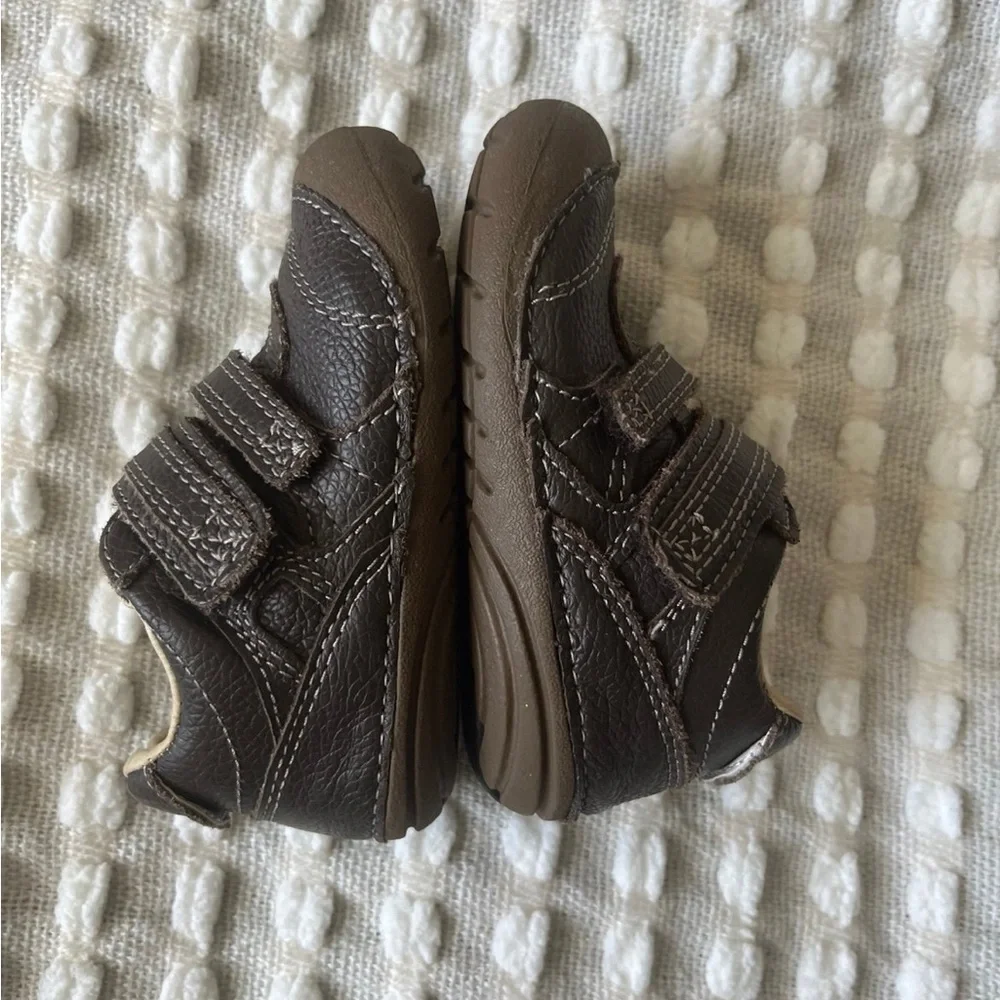 Stride Rite Brown Baby Shoes with Velcro